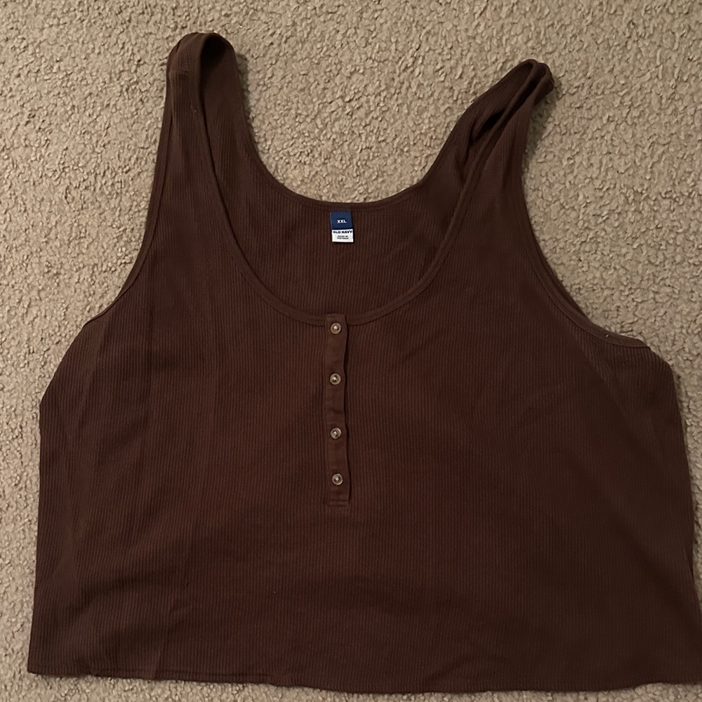 Old Navy Chocolate Brown Tank Top